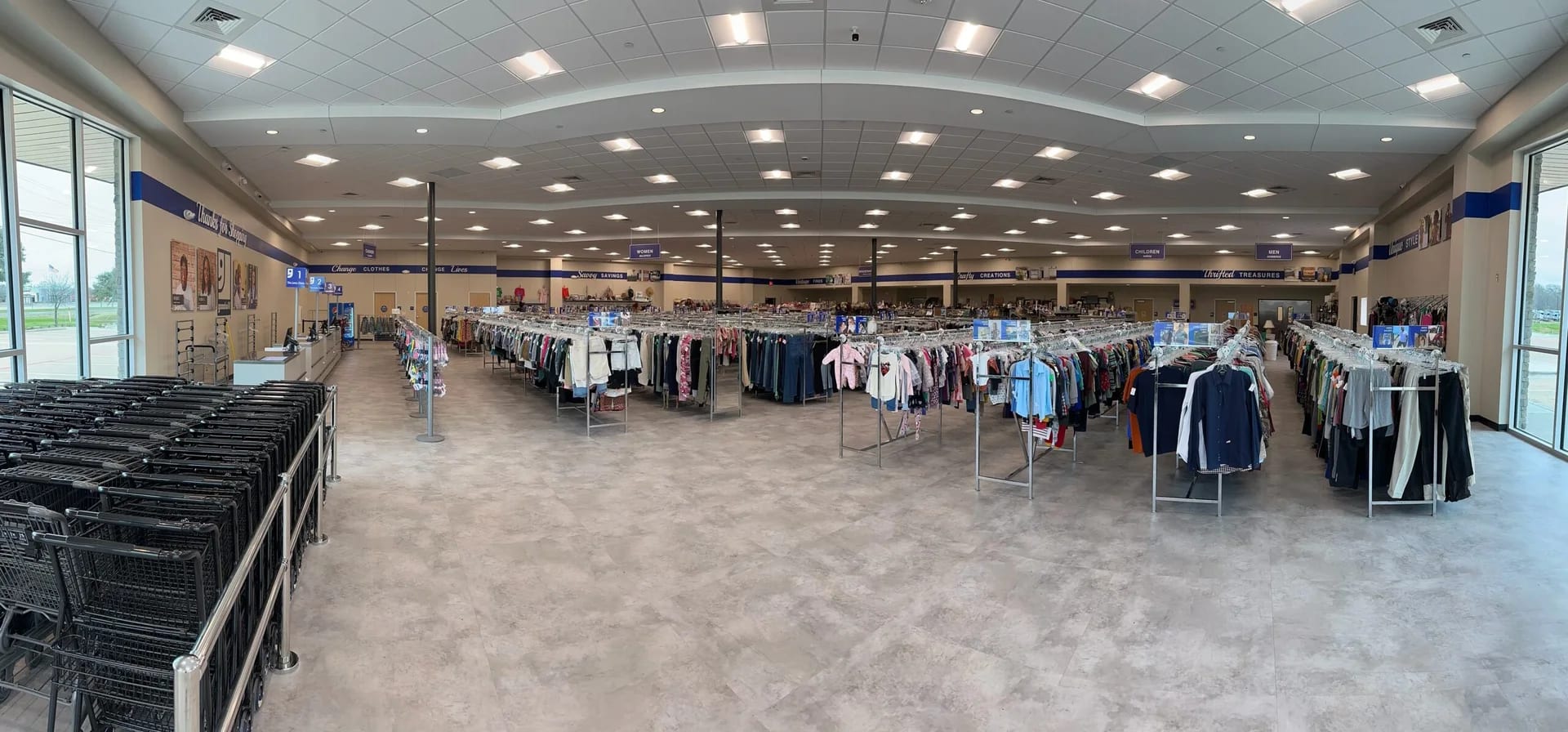 The retail floor inside Heart of Texas Goodwill’s College Station location